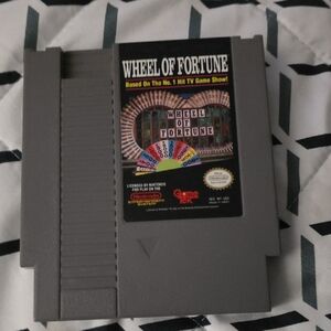 Nintendo Wheel of Fortune NES Cartridge - Gray